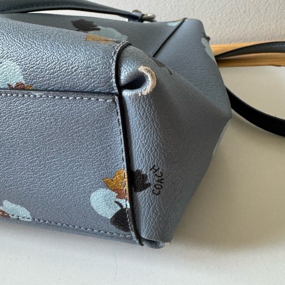 Coach Light Blue Floral crossbody purse - Picture 10 of 15